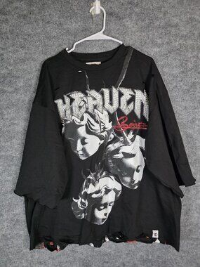 frost Dolls Kill Shirt Mens 3XL Heaven Deicide Graphic Oversized Distressed Tee